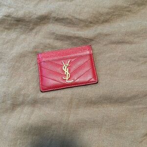 Red YSL Cardholder